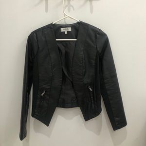 Leather blazer